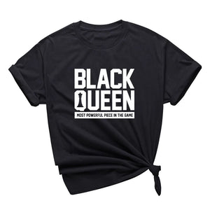 Black Queen Most Powerful Women’s Casual Tee T-Shirt