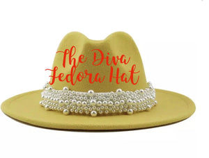 THE DIVA PEARL FEDORA HAT COLLECTION