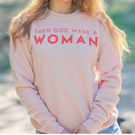 Then God Made A Woman Plus Size Women’s Fitted Long Sleeve T-Shirt