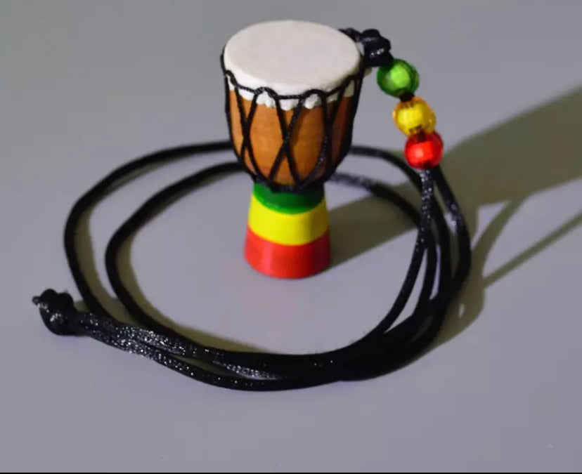 African Drum Necklace