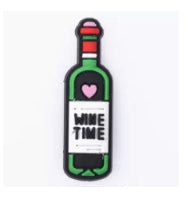 Wine Time Bottle Lover Crocs Charm