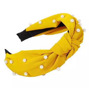 Yellow Pearl Headband