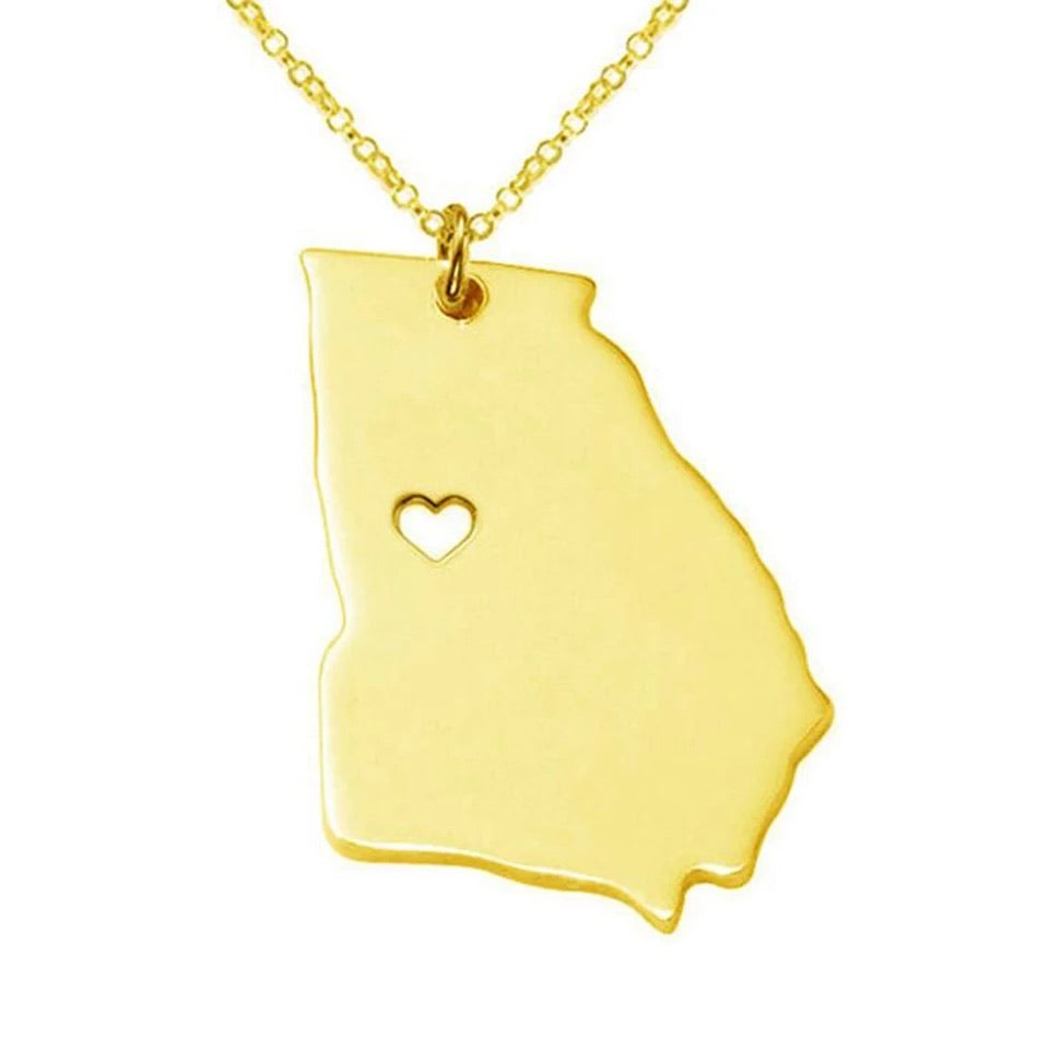 GEORGIA GIRL STATE NECKLACE