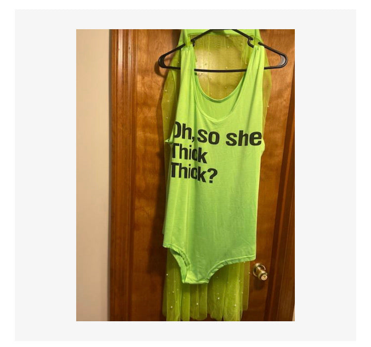 LIME GREEN BRALESS ONE PIECE BATHING SUIT  (Size XL)